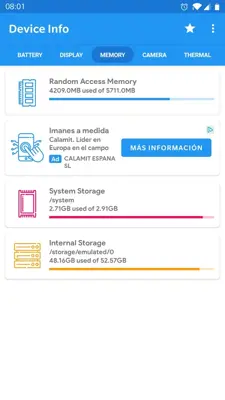 Device Info View Device Information android App screenshot 2