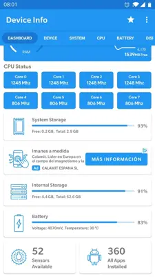 Device Info View Device Information android App screenshot 8